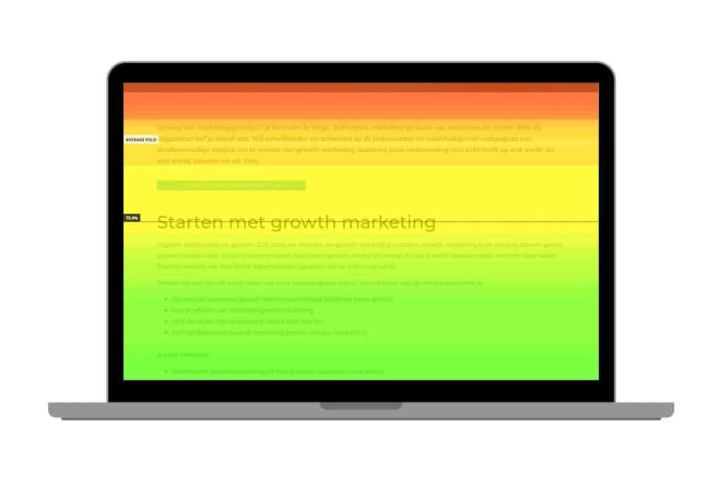 Growth marketing heatmap Digitalic desktop